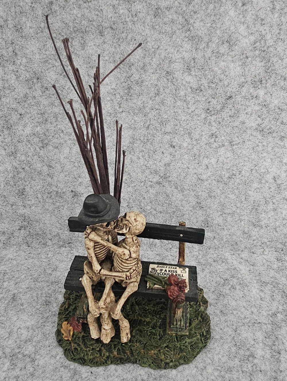 Dept 56 Village Halloween Lot: Kiss of Death, Is This Seat Taken, Rest in Pieces - Picture 2 of 16